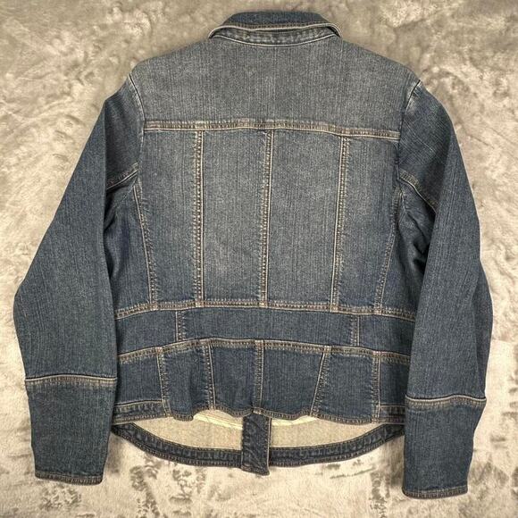 Motto Your Style Mantra Blue Denim Jean Jacket Size Large - Picture 2 of 6